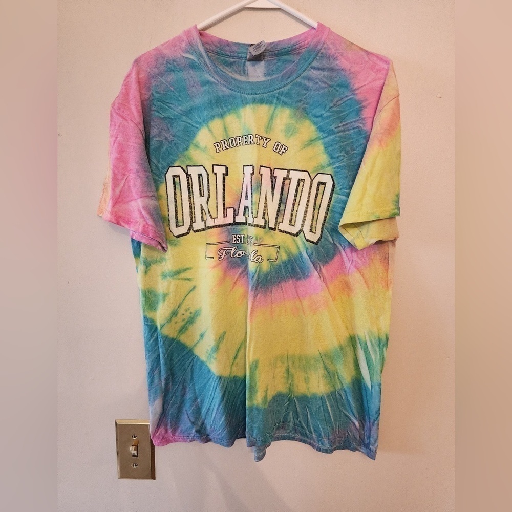 Orlando tye dye t shirt size mens large